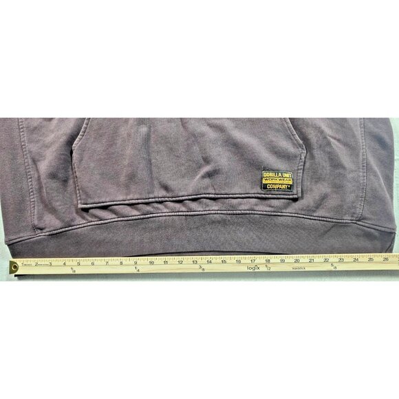G-Unit Hoodie Men’s 3XL Brown Heavyweight Pullover Workwear Gorilla Unit 50 Cent - Picture 10 of 16